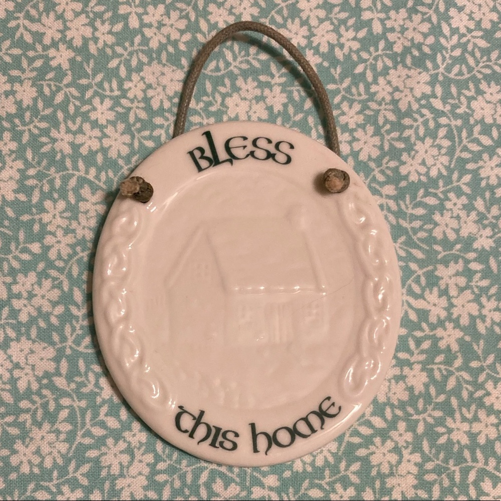 Bless This Home Ceramic Wall Art